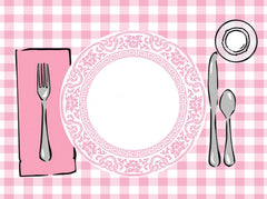 SharkBliss easy-care placemat polyester blend resists stains and dries quickly