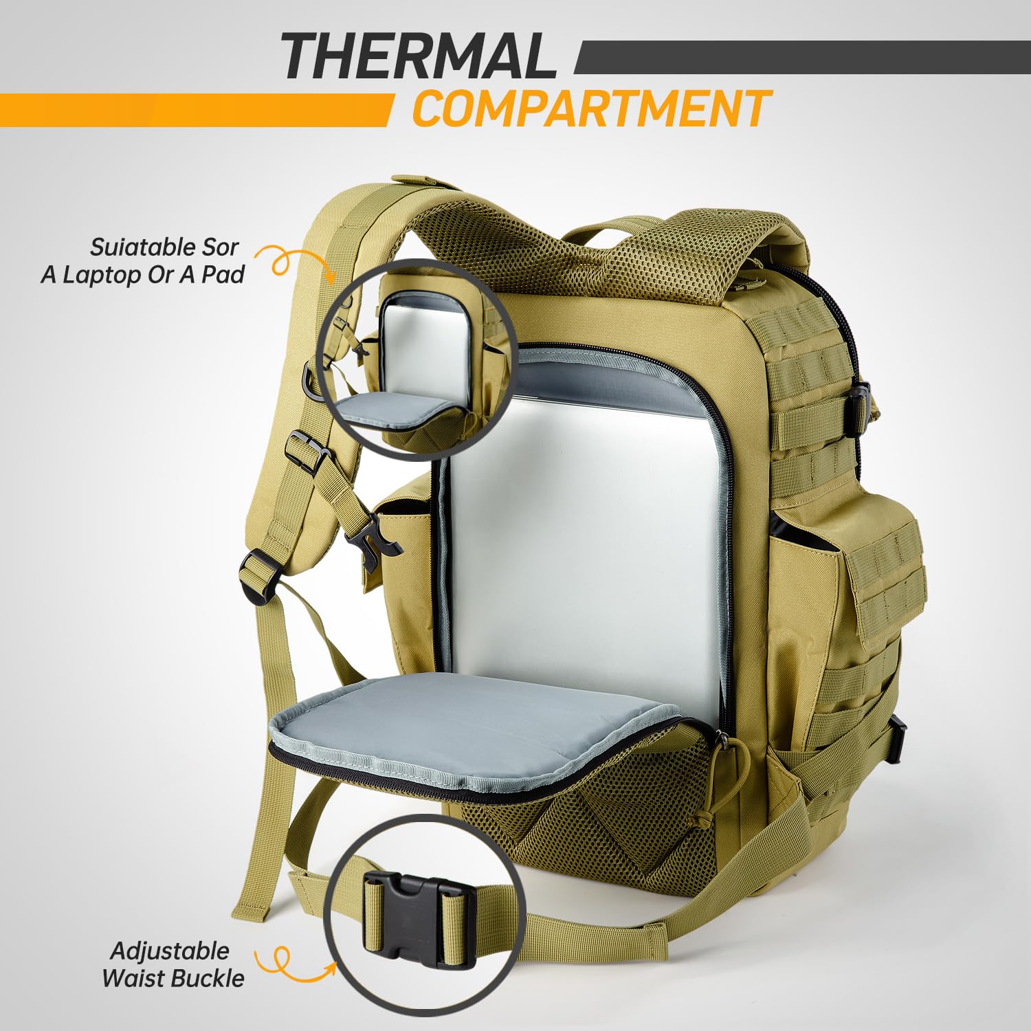 SHARKMOUTH 900D Oxford fabric for rugged, durable daily use.