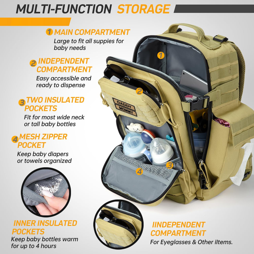 SHARKMOUTH diaper bag supports daily errands and travel with ease.