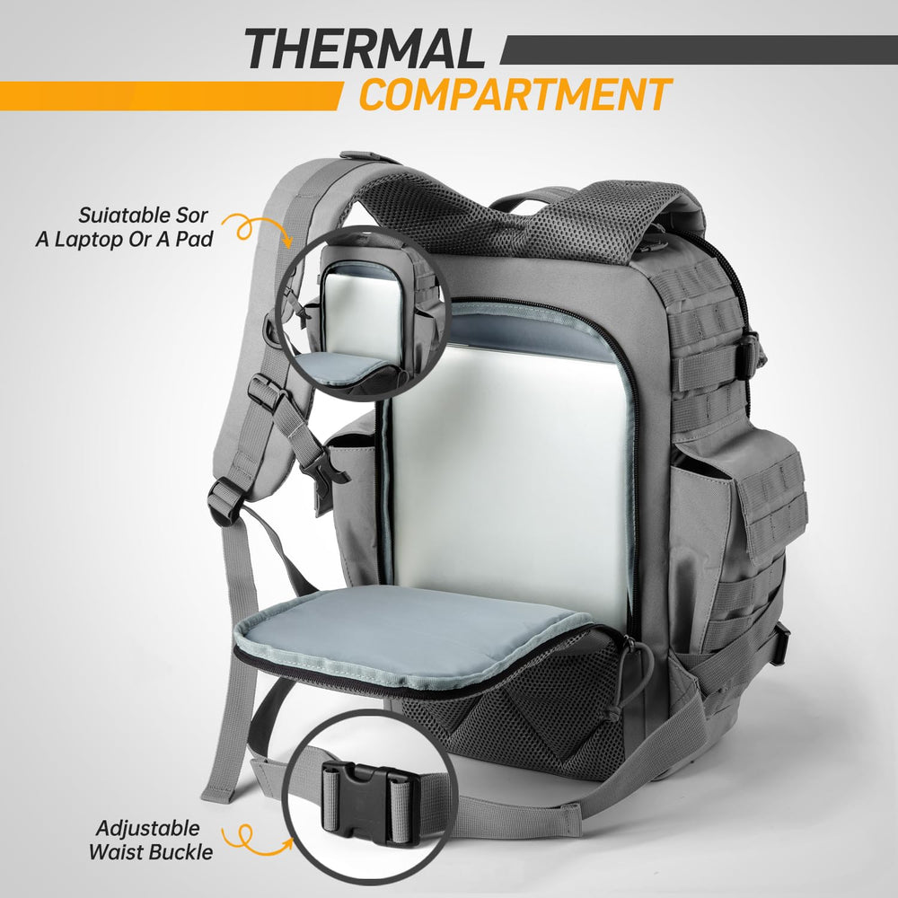 SHARKMOUTH diaper bag gray padded shoulder straps for comfort.