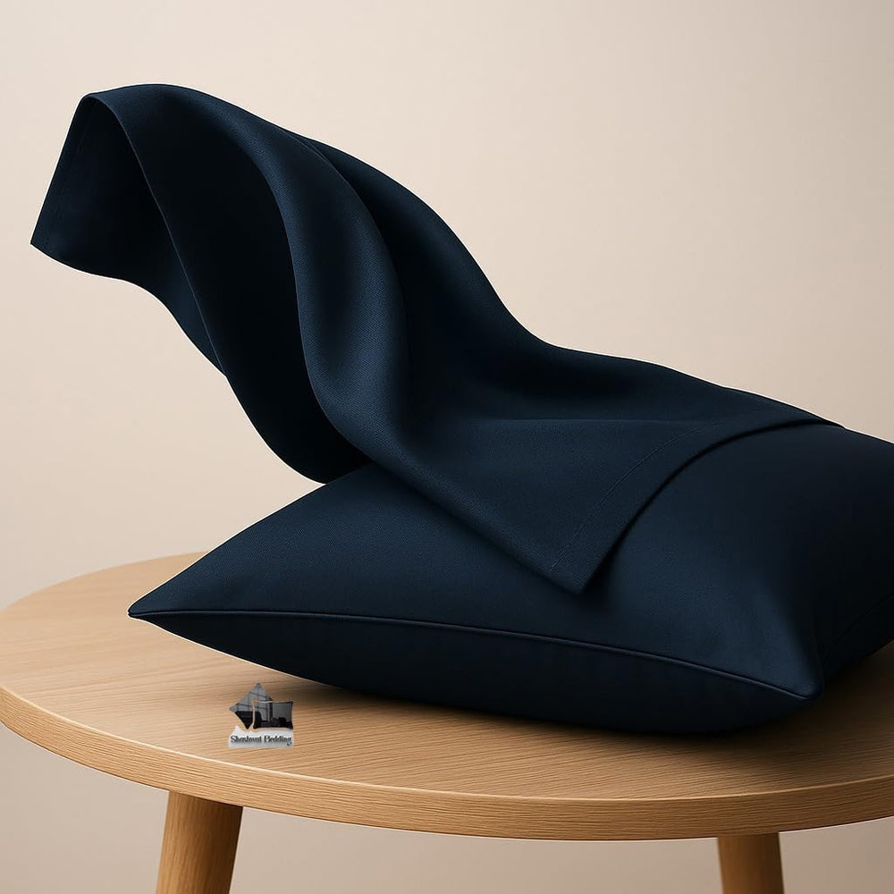 Shashwat Bedding hypoallergenic breathable pillowcase highlighting skin-friendly fabric.