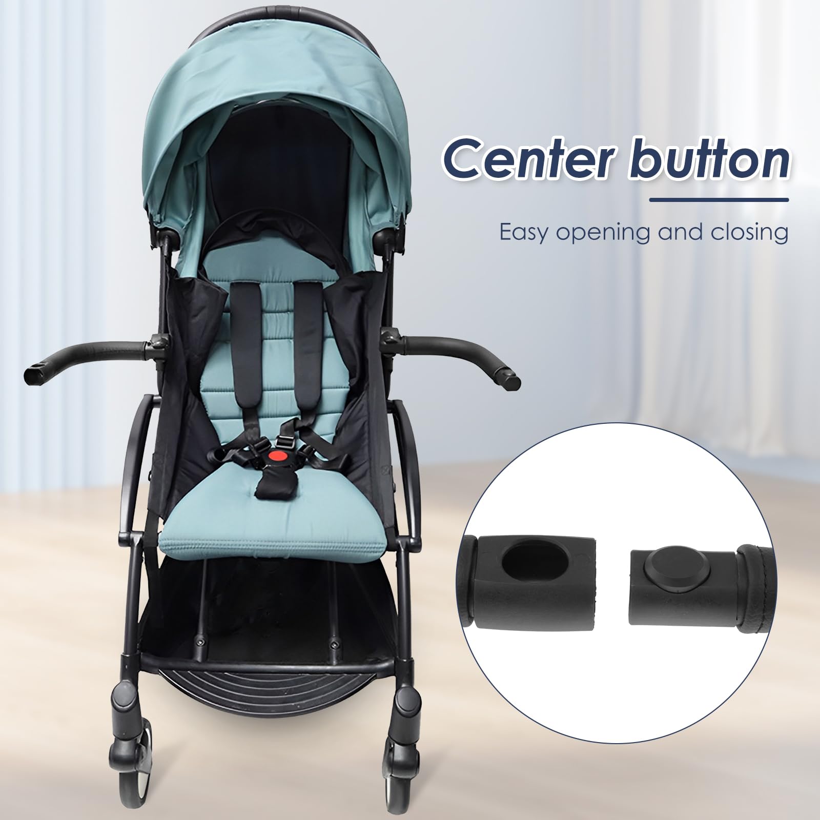 SHASUXTING universal-fit stroller bar shows simple installation across brands