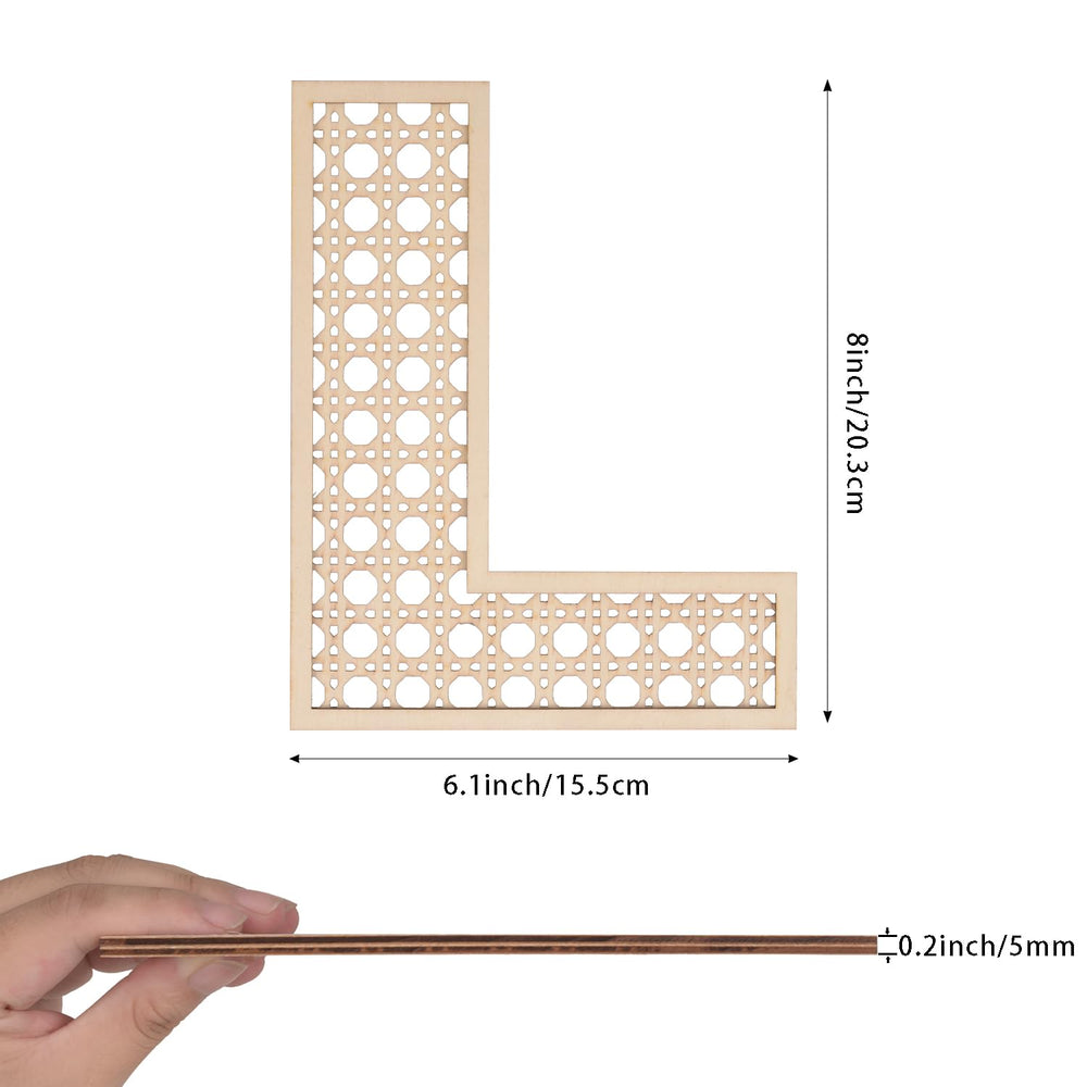 She Love wooden rattan letters 8inch wall-mounted setup enhances cozy spaces.
