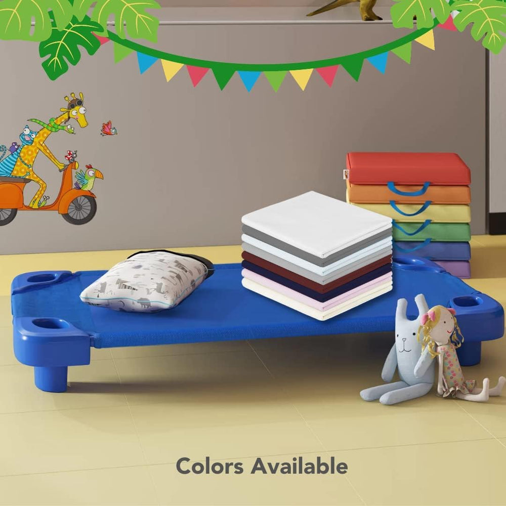 Sheets Stargazer daycare sheets are machine washable for easy, low-effort rotation.