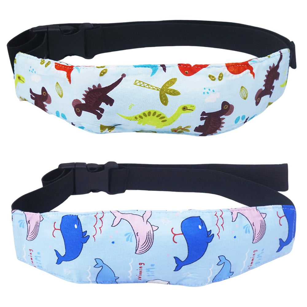 SHEHARUHI head support band with dinosaur pattern provides gentle nap support
