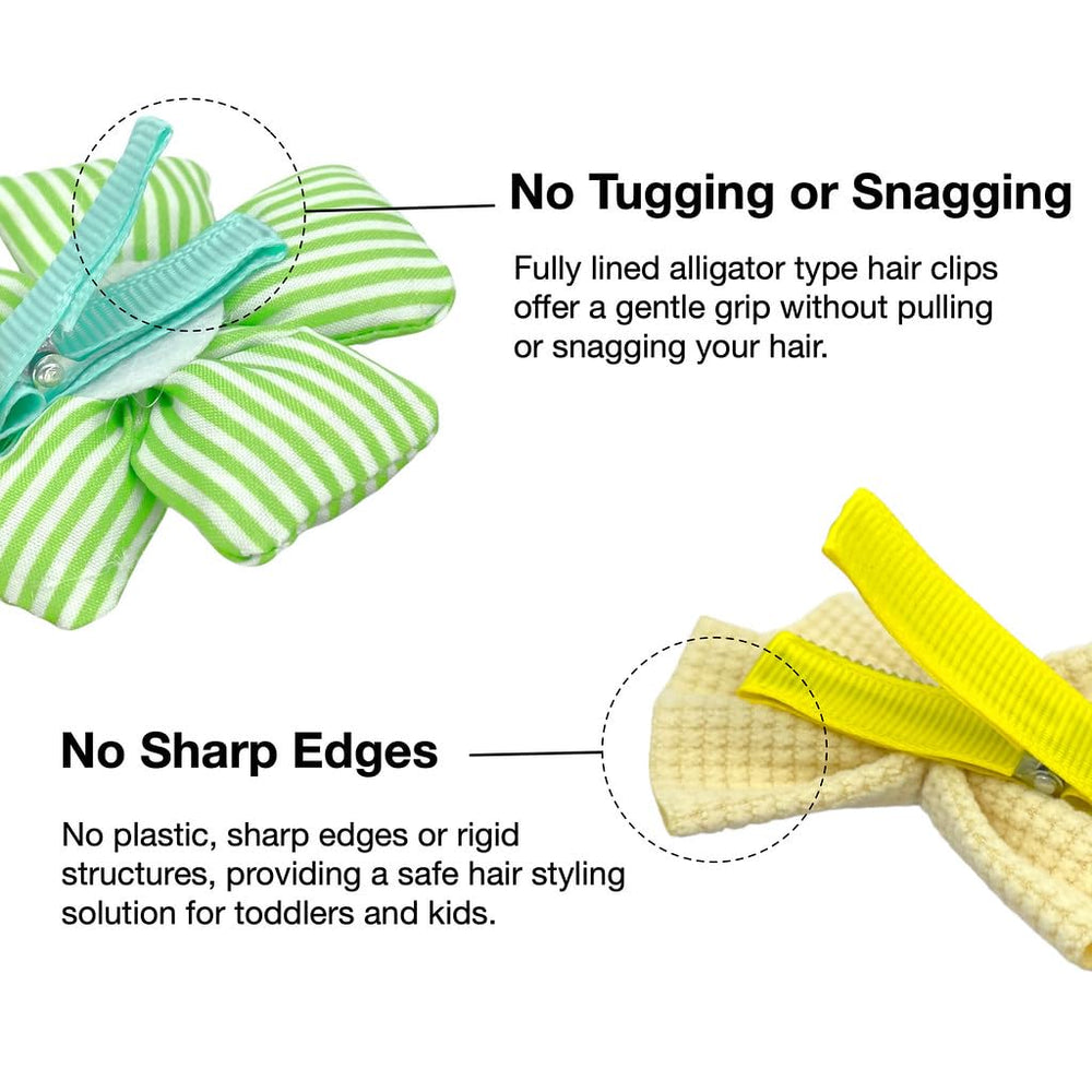 Shelbybox hair clips with stars offer sparkle while providing non-slip hold for active kids.