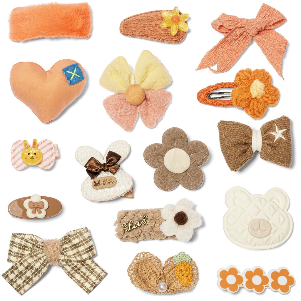 Shelbybox hair clips 16-pack bows offer gentle hold for daily kid hairstyles.