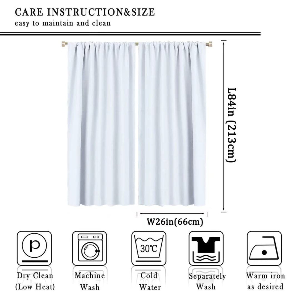 SHElifestyle rod-pocket top design for easy hanging and fast setup.