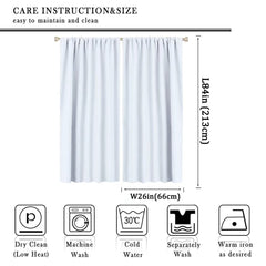 SHElifestyle rod-pocket top design for easy hanging and fast setup.