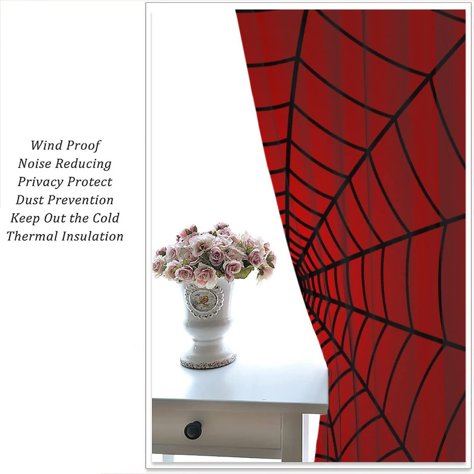 SHElifestyle vibrant spiderweb pattern enhances modern kids' room decor.