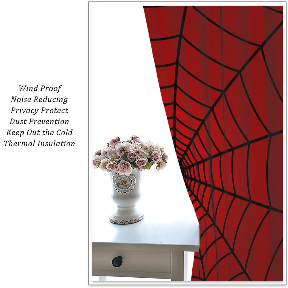 SHElifestyle vibrant spiderweb pattern enhances modern kids' room decor.