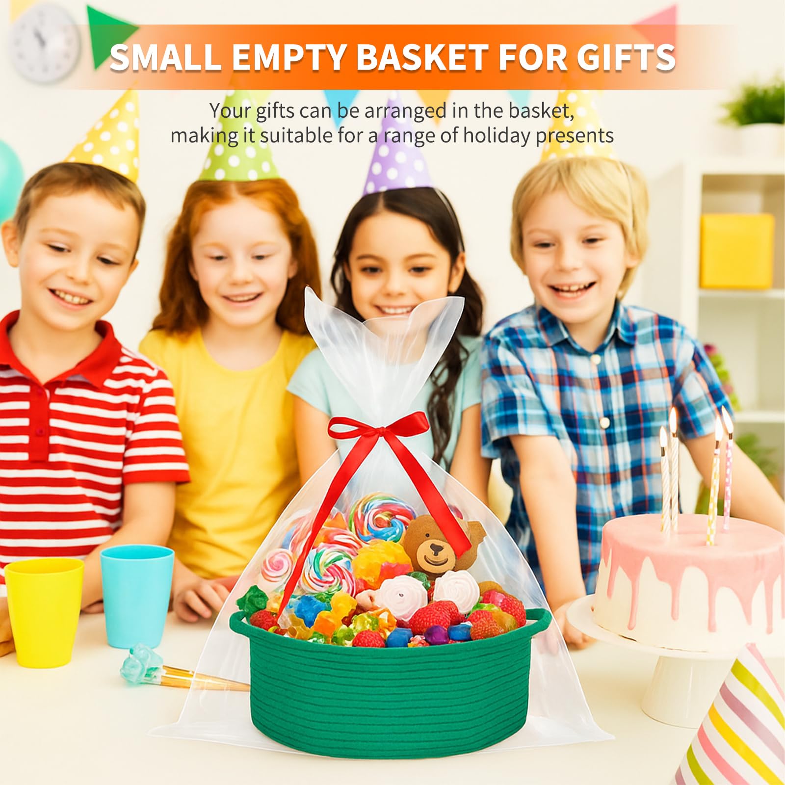 ShellKingdom living-room décor basket adds stylish organization and rustic warmth.