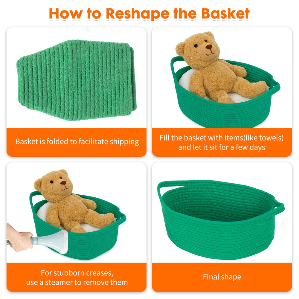 ShellKingdom basket holds magazines and towels, keeping spaces tidy and inviting.