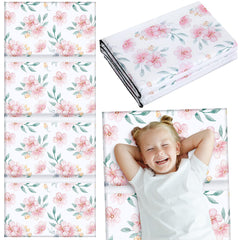 Shellwei nap mat flower-design folded for compact storage and travel.