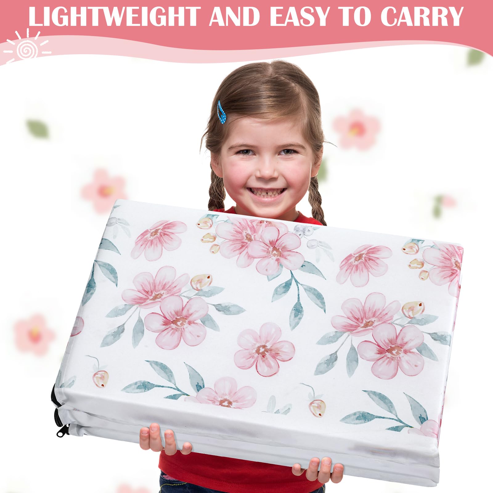 Shellwei nap mat foldable design enables quick classroom storage.
