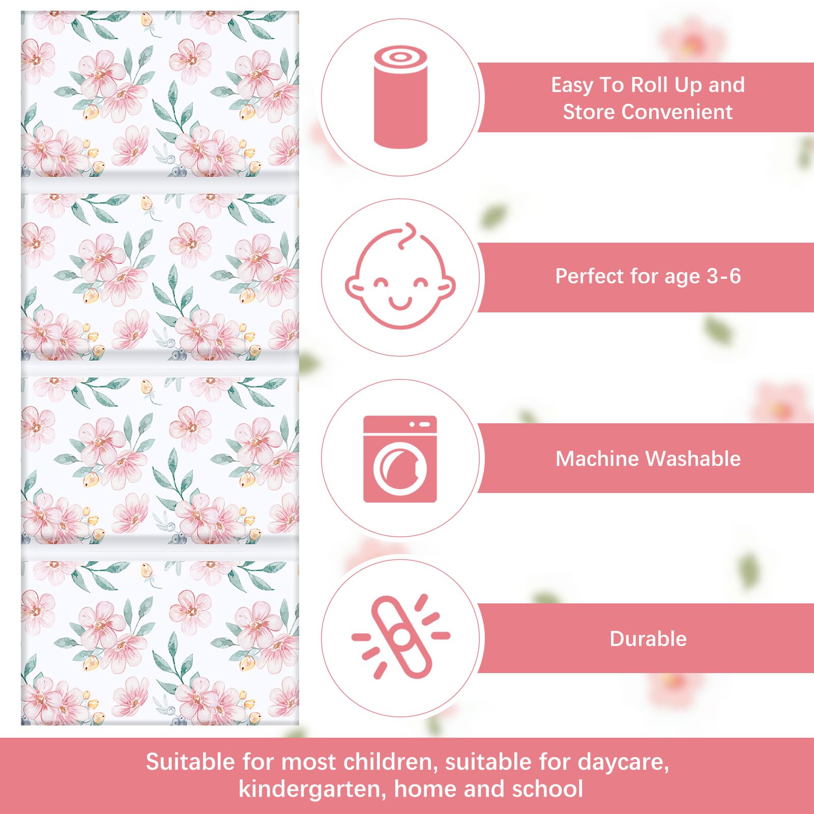 Shellwei nap mat pearl-cotton interior delivers cushioned rest.