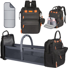 Shengmeister diaper bag backpack design shows organized storage for busy parents.