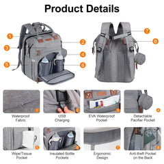 Shengmeister diaper bag mattress and pillow for baby comfort outdoors.