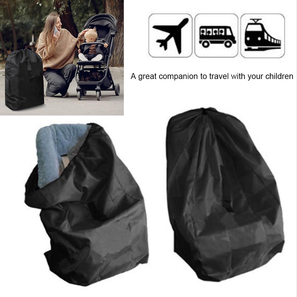 SHENIAFC stroller travel bag close-up-material shows tear- and wear-resistant fabric