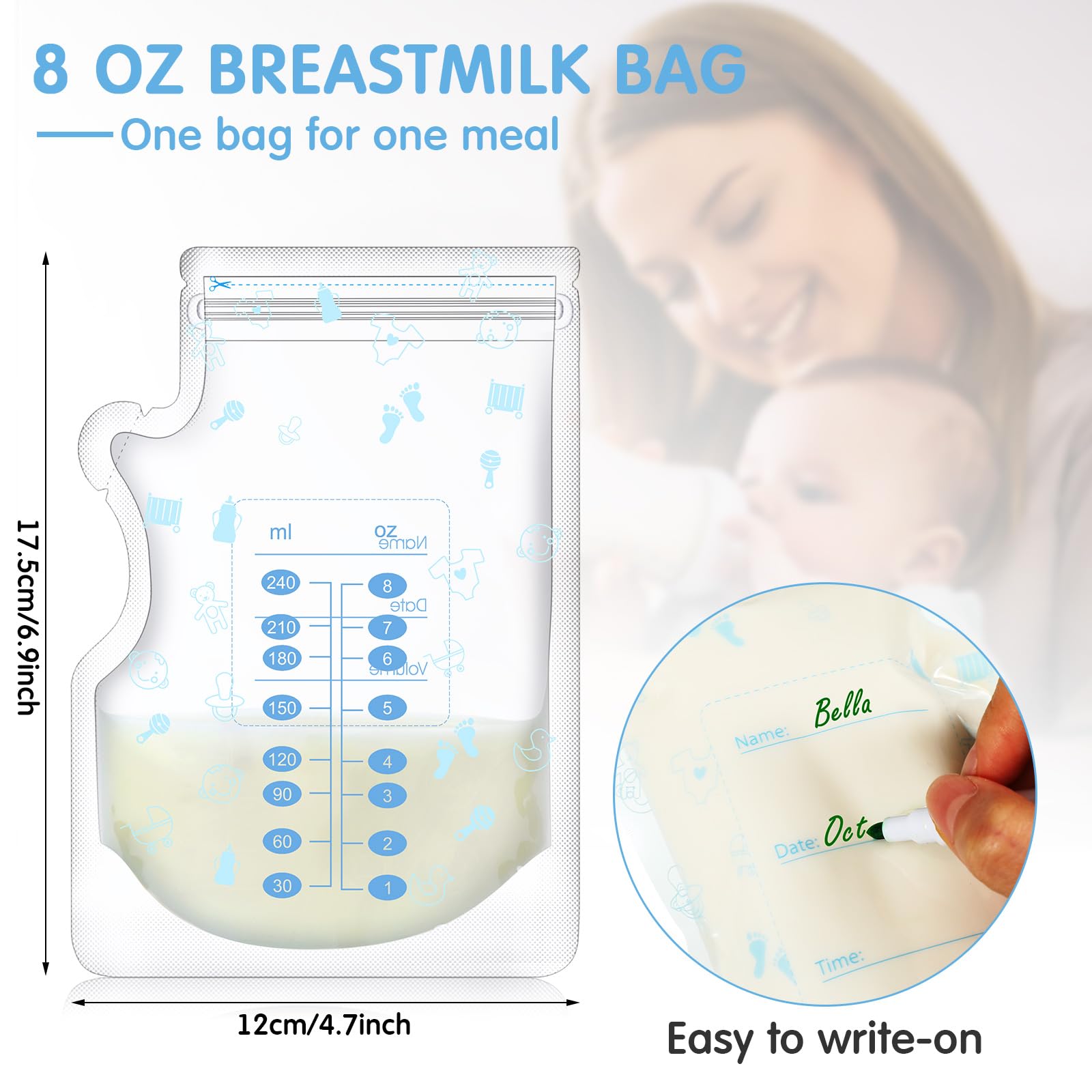 Sherr thickened design breast milk bag demonstrates durability for freezer storage.