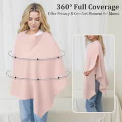 SheSeek Muslin cover uses soft cotton-breathable fabric for comfortable feeds.