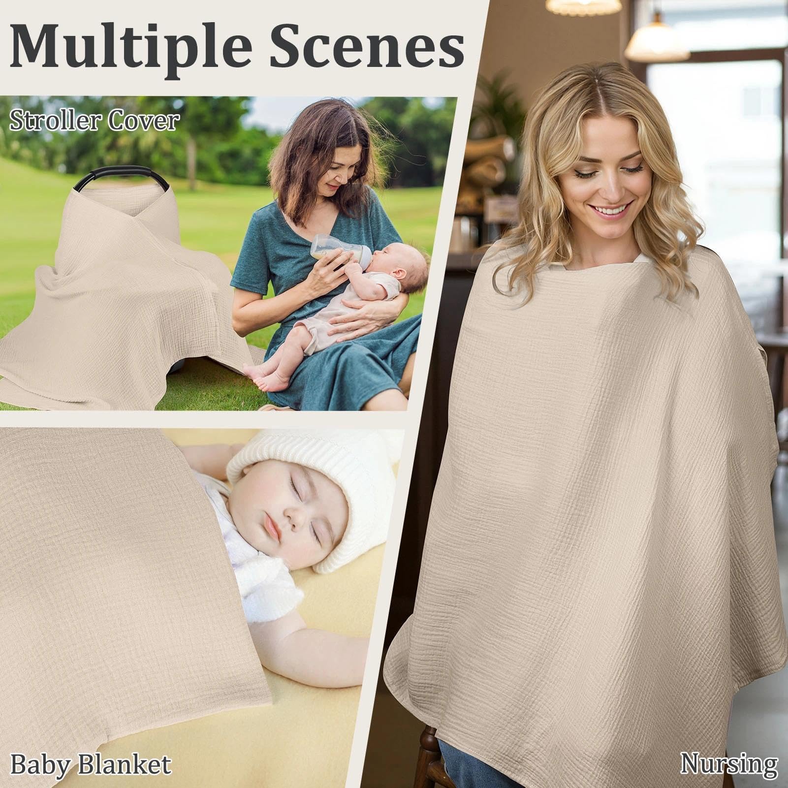 SheSeek Muslin Nursing Cover care-friendly wash-dry for quick cleanup.