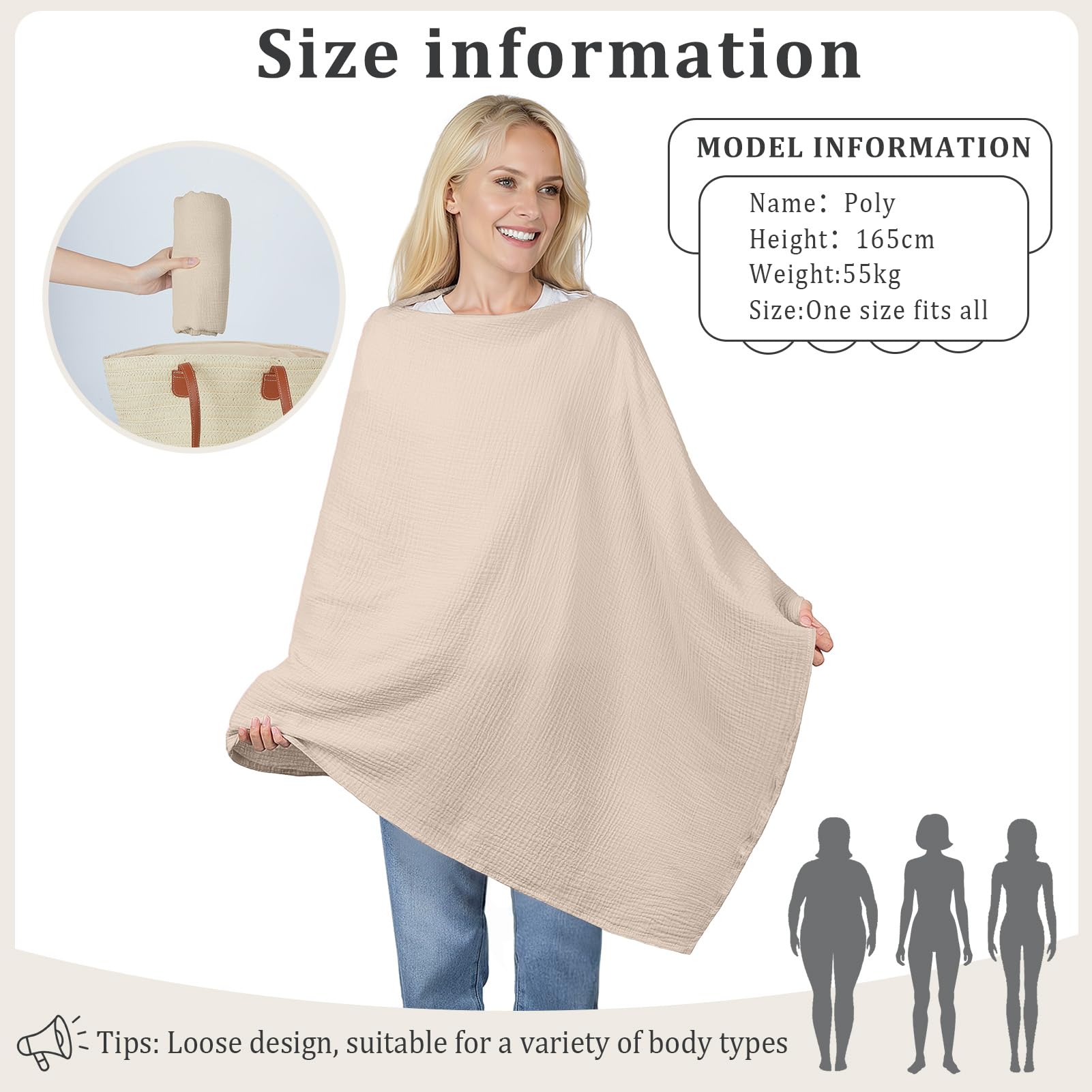 SheSeek Muslin Nursing Cover as cozy baby blanket for outdoor moments.