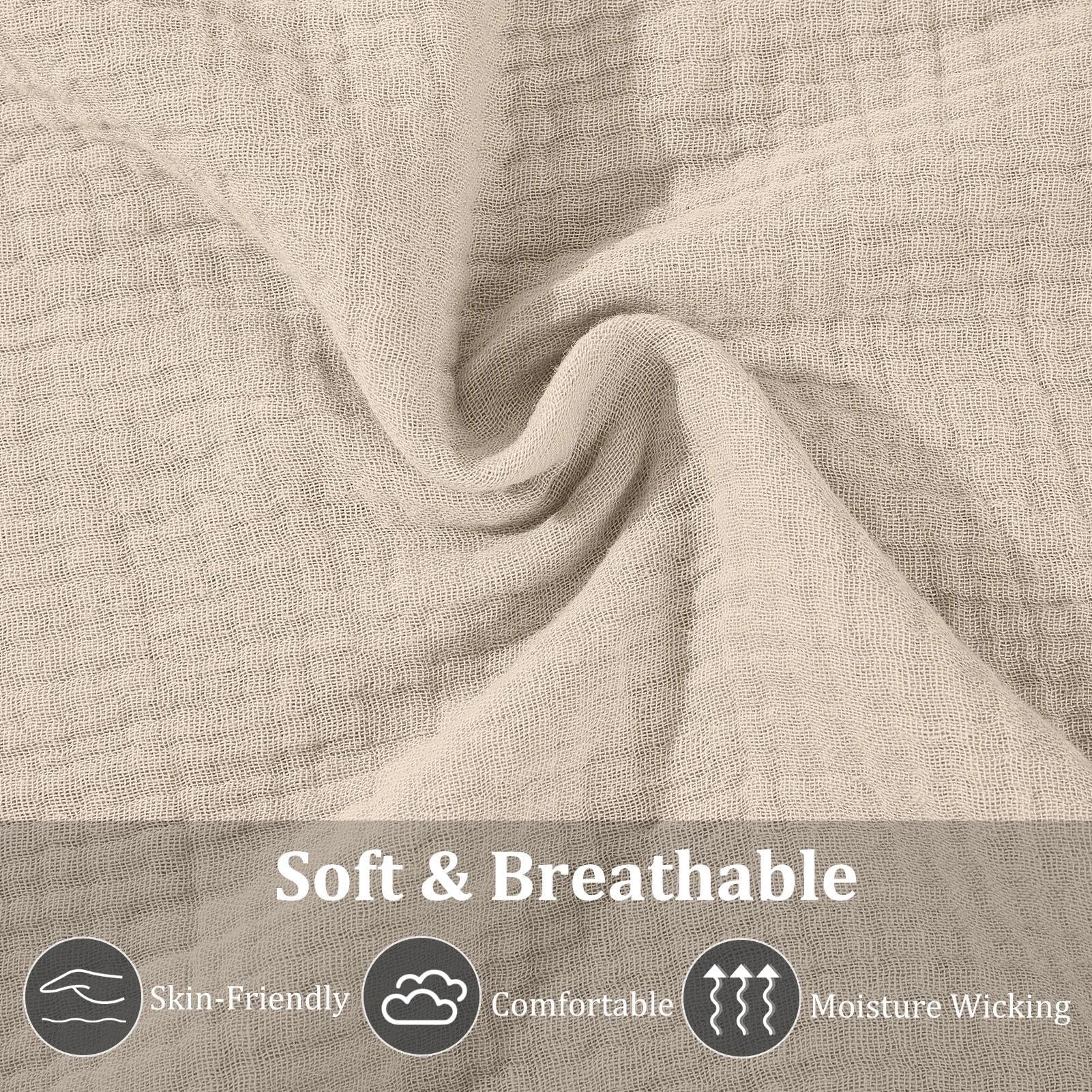 SheSeek Muslin Nursing Cover worn by mom offers private, comfortable breastfeeding coverage.