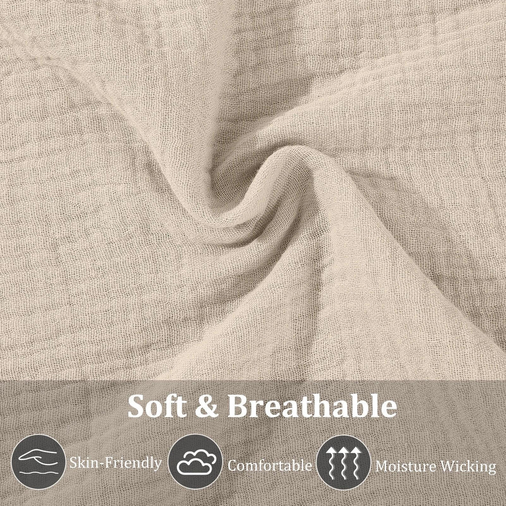 SheSeek Muslin Nursing Cover worn by mom offers private, comfortable breastfeeding coverage.