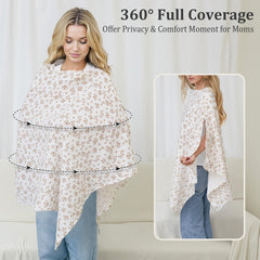 Top-opening design by SheSeek lets you peek at your baby while nursing.