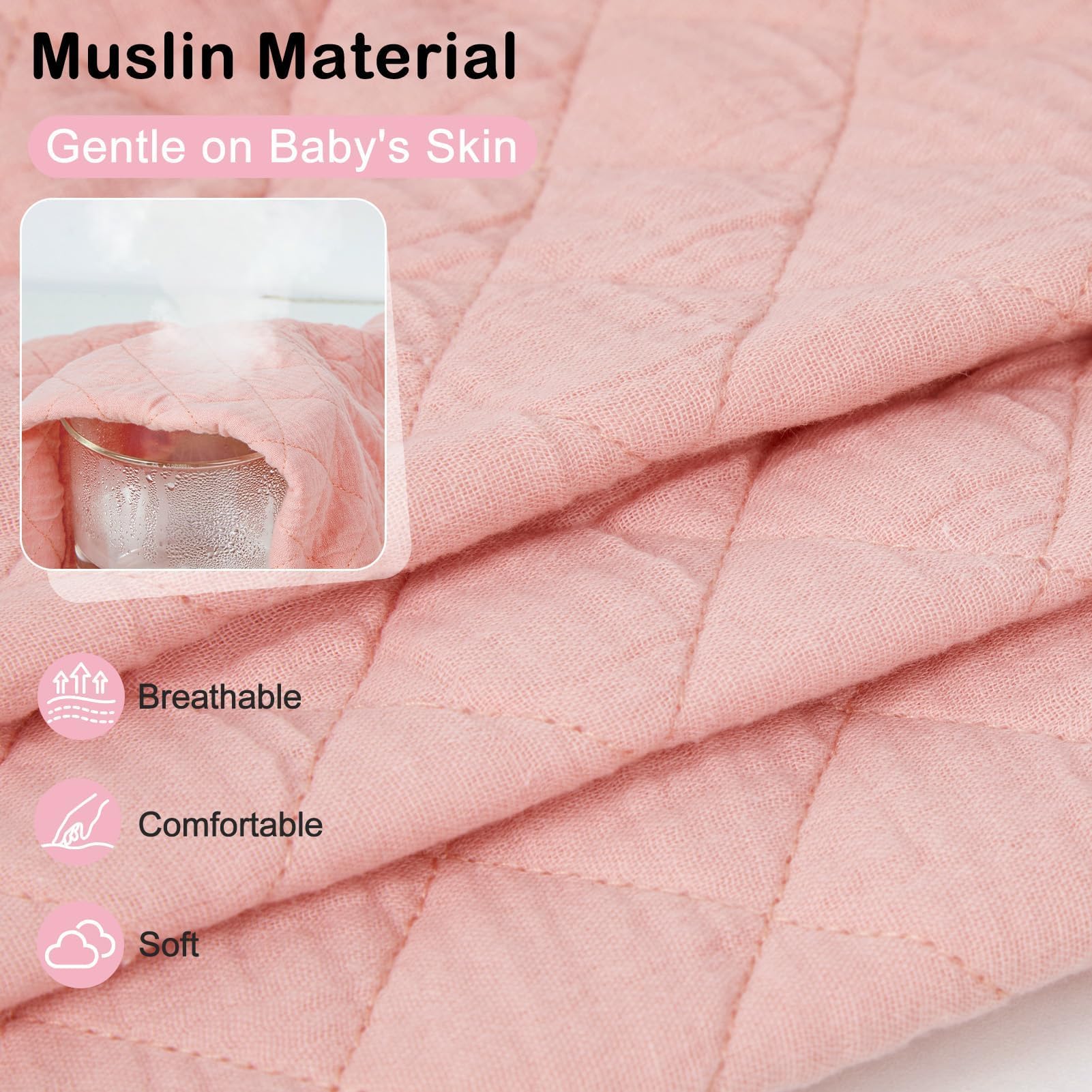 SheSeek waterproof bassinet mattress cover protecting against leaks