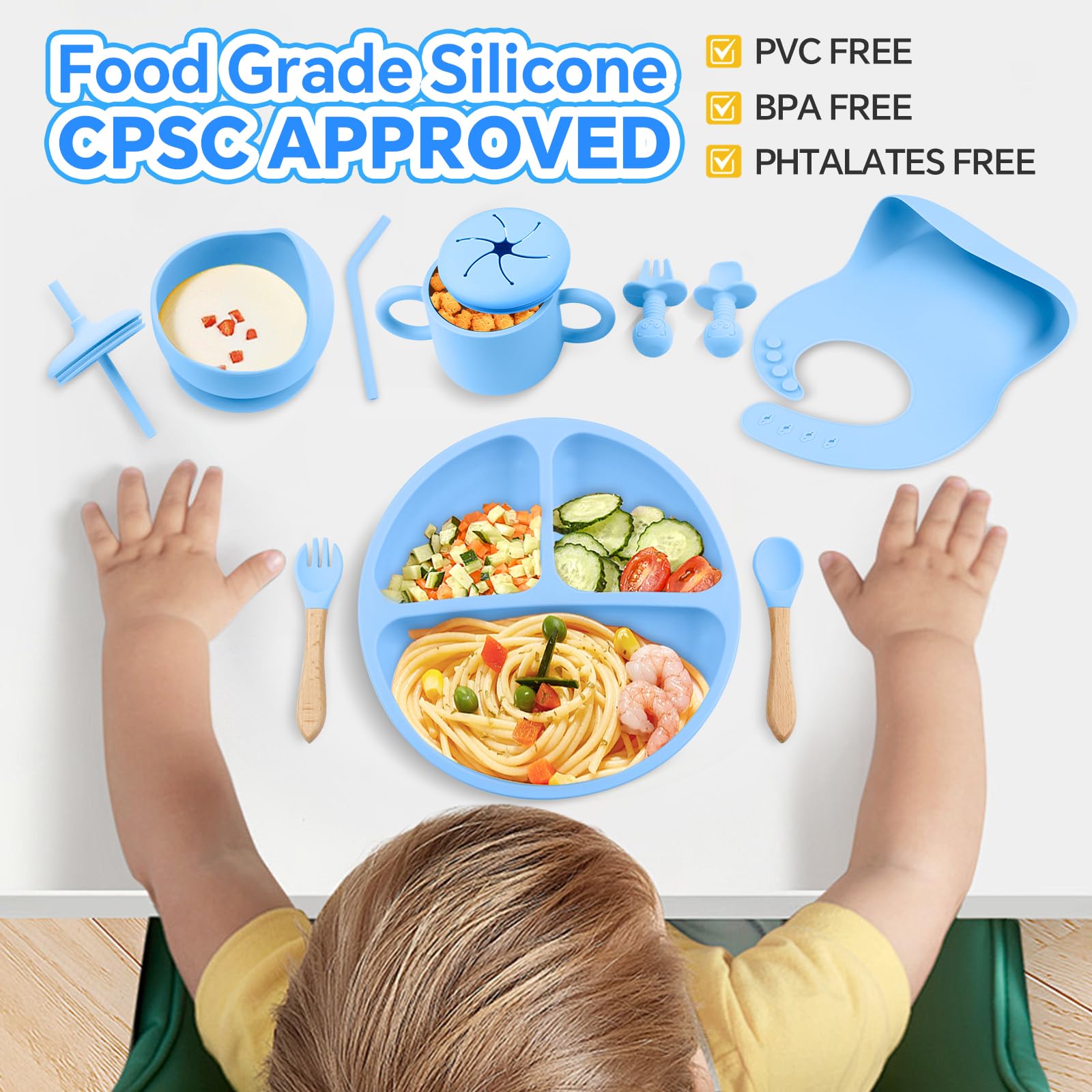SHGMEET microwave-safe silicone set suitable for reheating meals.