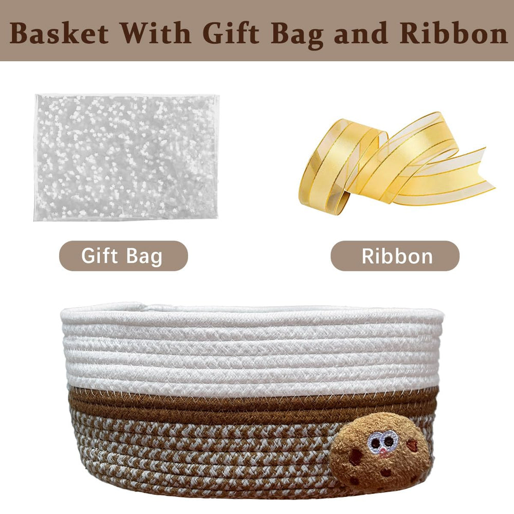 SHIANCE&LI cherry-design basket adds cute color and decor to any room