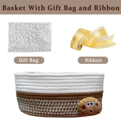 SHIANCE&LI cherry-design basket adds cute color and decor to any room