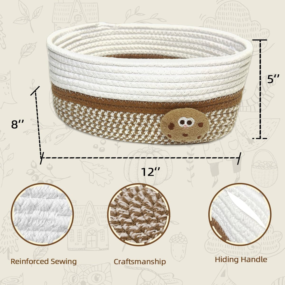 SHIANCE&LI basket with lid closed helps hide clutter and keep spaces neat