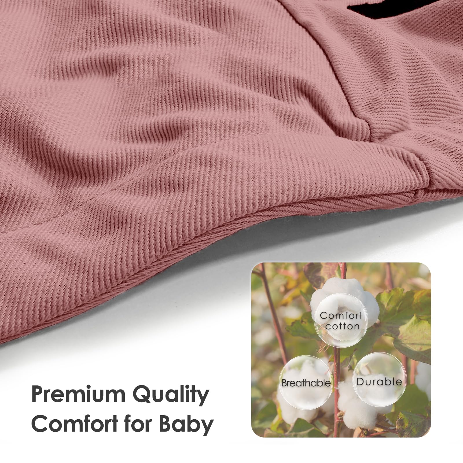 Shiaon baby sling carrier adjustable straps for a custom fit on all body types.