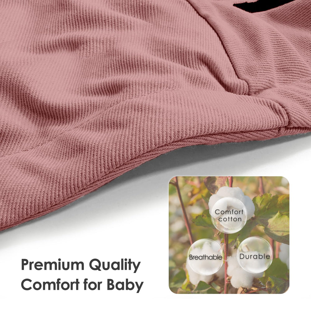 Shiaon baby sling carrier adjustable straps for a custom fit on all body types.