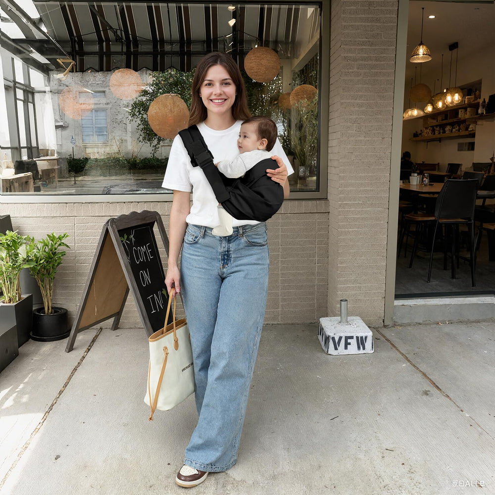 Shiaon baby sling carrier left or right shoulder carry for customization