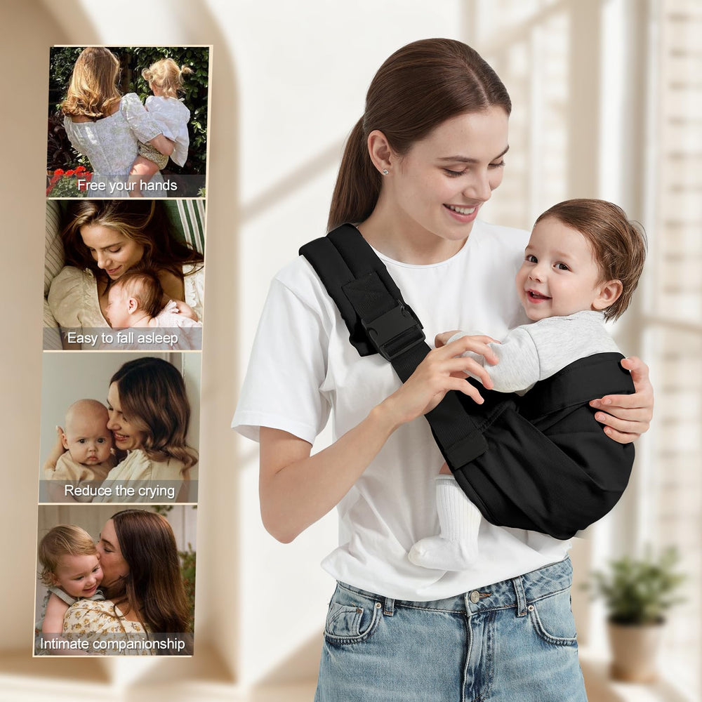 Shiaon baby sling carrier machine washable fabric for easy care