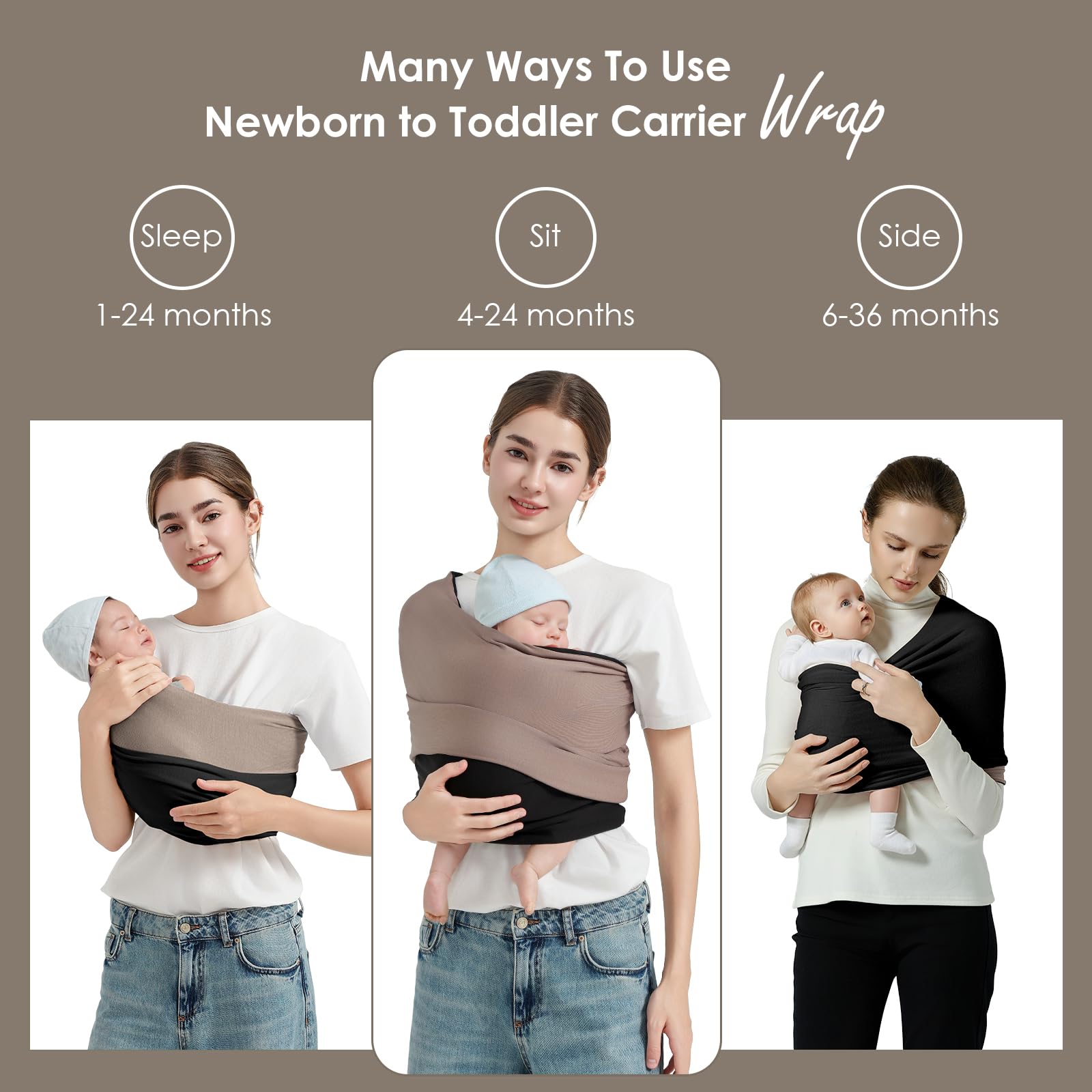 Shiaon wrap used during breastfeeding offers privacy shield.