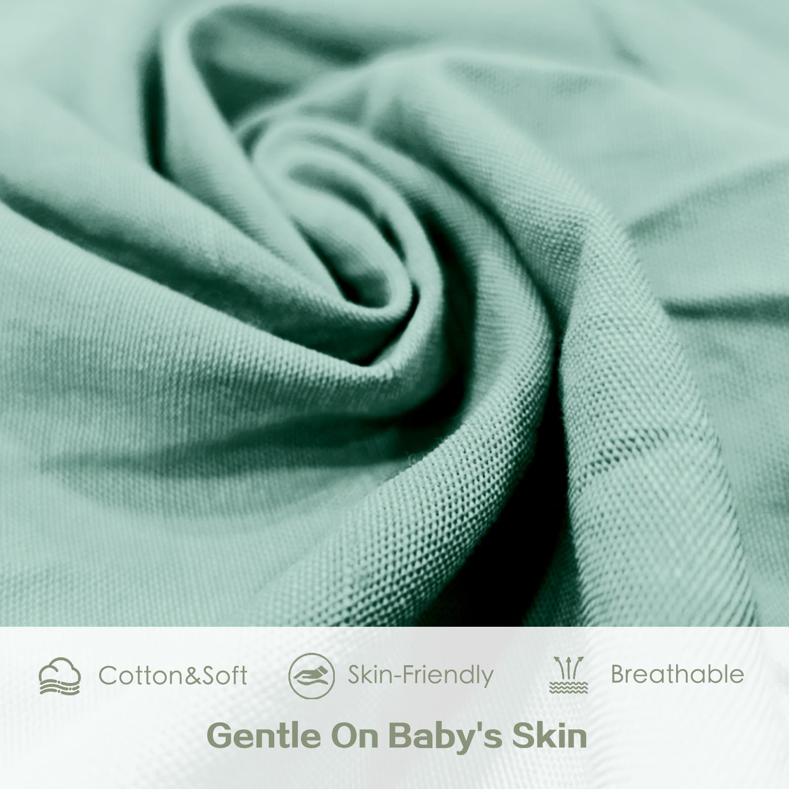 Shiaon baby wrap close-up showing ultra-soft cotton