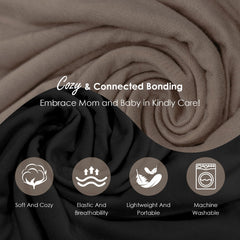 Shiaon baby wrap closeup shows ultra-soft cotton for gentle skin contact.