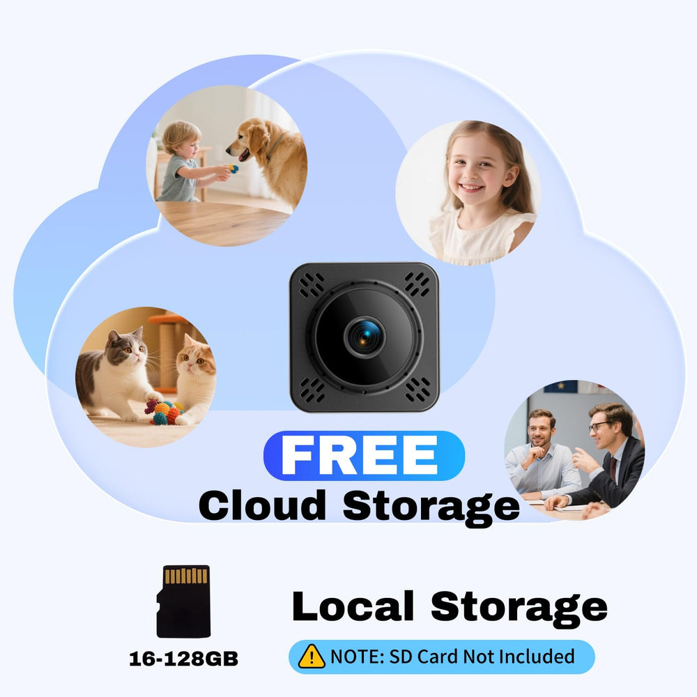 Shibet 2K video quality delivers sharp footage for nanny, baby, or pet monitoring.
