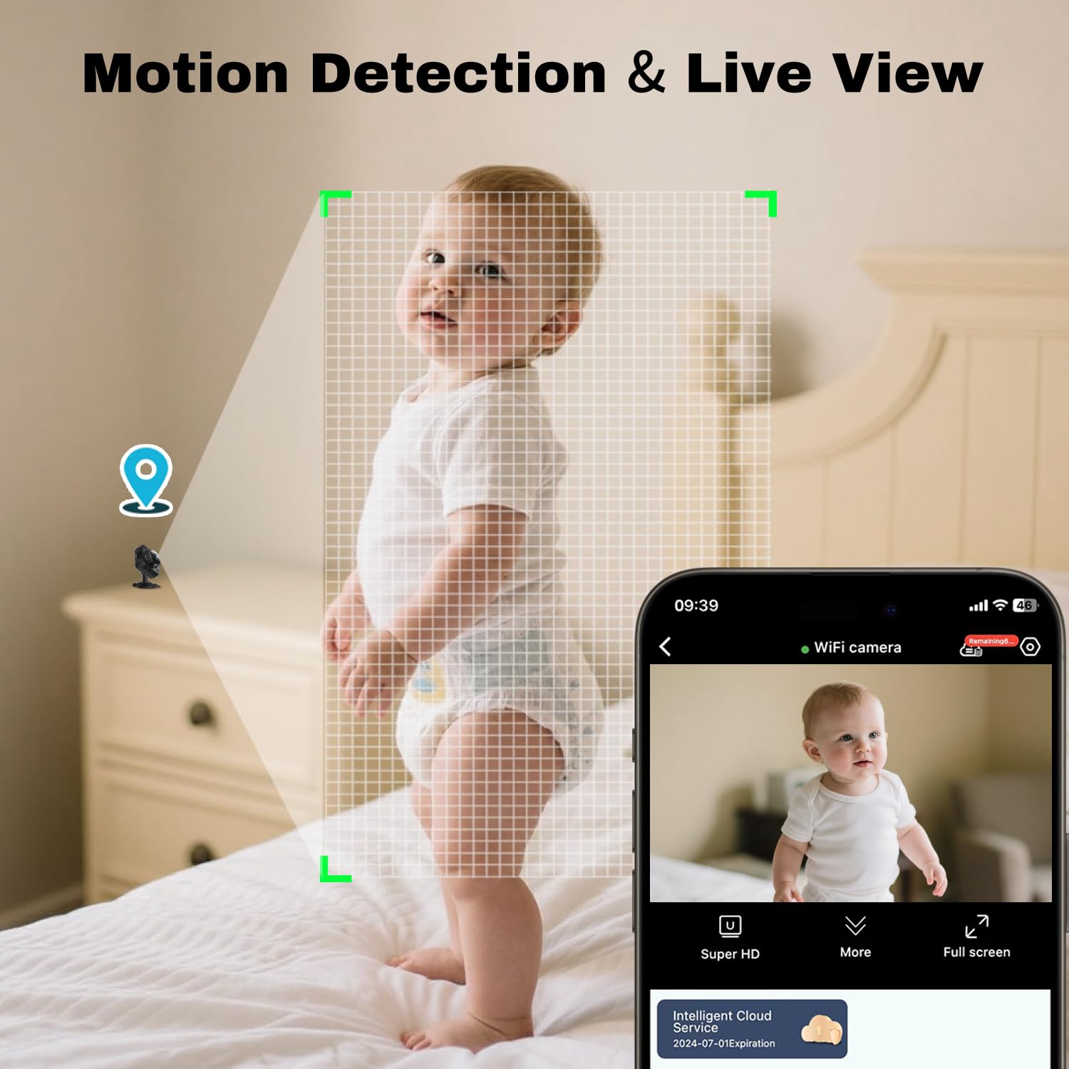 Shibet motion detection alerts help you stay informed without constant checks.