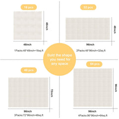 Shihanee border-edge puzzle mats show a neat border for a safe play area.