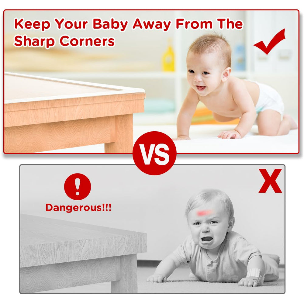 SHIISEWE transparent edge protector preserves furniture look while cushioning edges.
