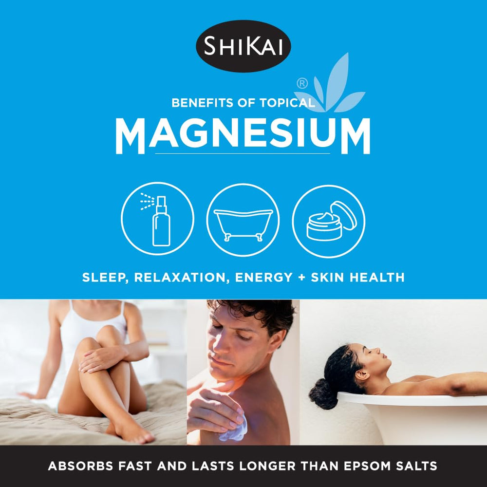 ShiKai Magnesium Body Cream texture application demonstrates quick absorption and lasting moisturization