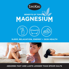 ShiKai Magnesium Body Cream texture application demonstrates quick absorption and lasting moisturization