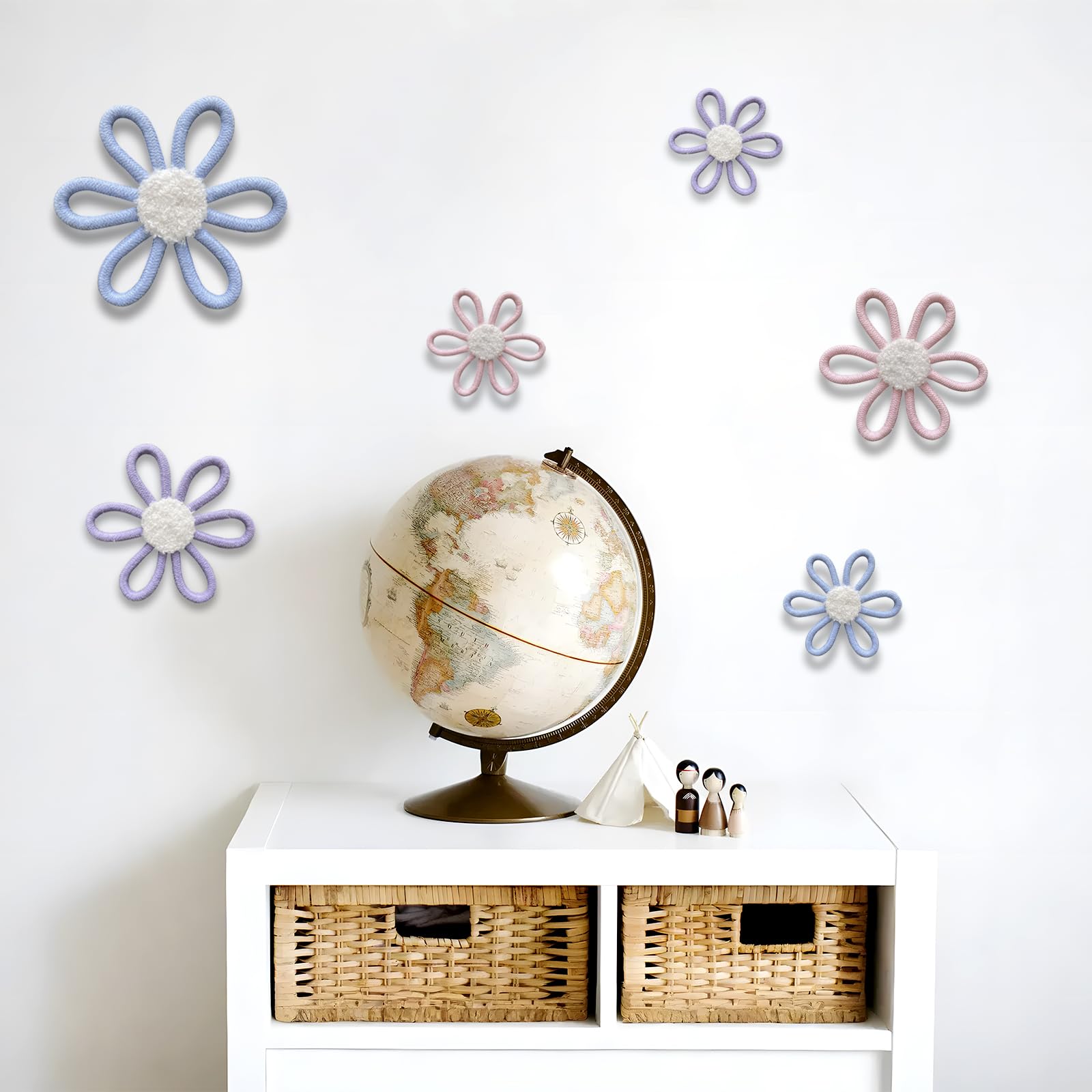 ShikaShito six-petal daisies bring cheerful boho charm to any room