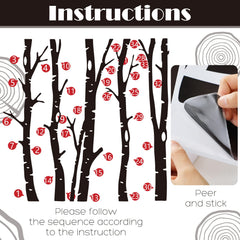 Shimeyao PVC woodland decals: durable surface coverage with repositionable DIY installation